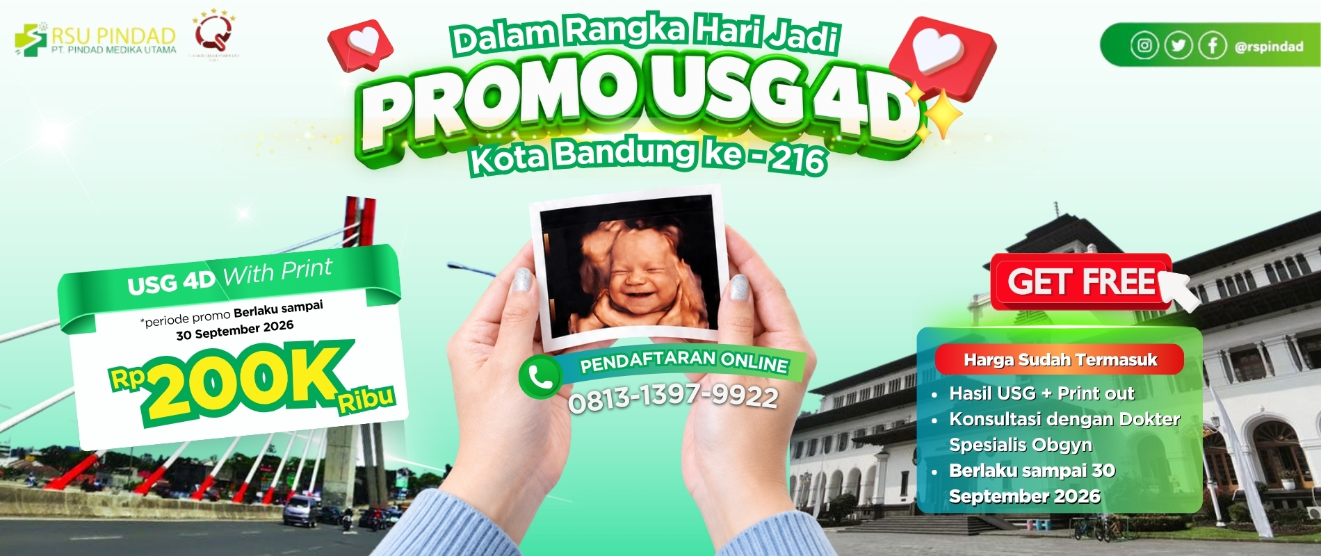 PAKET USG 4D - HARI JADI KOTA BANDUNG
